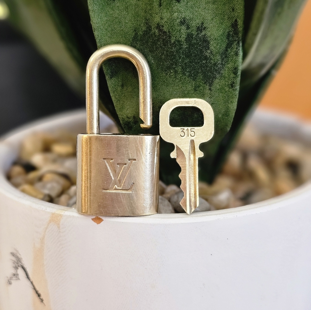 Authentic Louis Vuitton Gold Padlock Key #315 - Picture 3 of 5